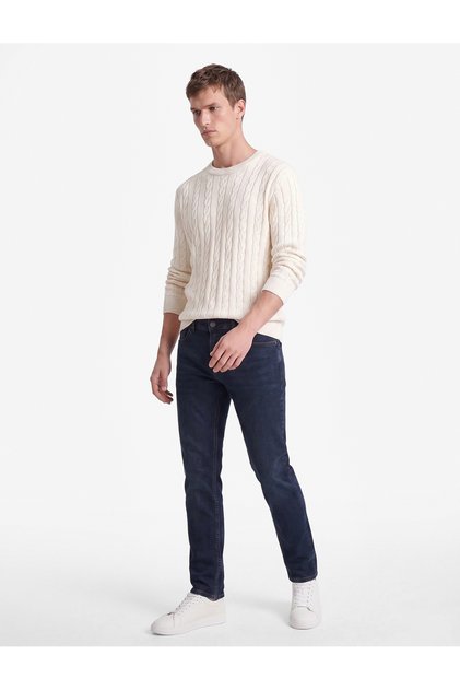 Cotton Regular Waist Slim Fit Jean Pants - Brad Jean