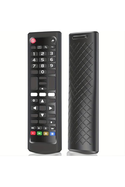 Black Luminous Silicone Remote Control Cover for LG AKB Series, Non‑Slip Protective Case for TV & Re