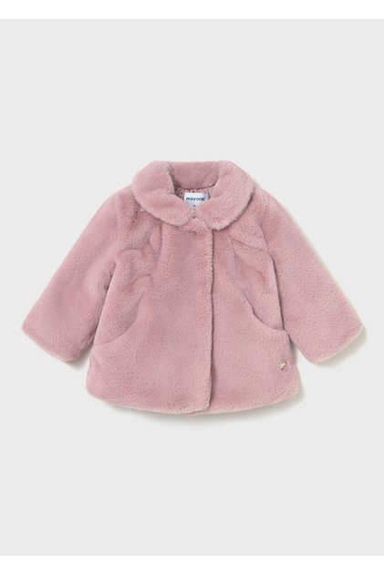 Girl's Feather Coat Pink