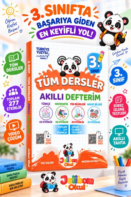 3. Sınıf Tüm Dersler Akıllı Defterim | 2026-2027 Güncel Baskı