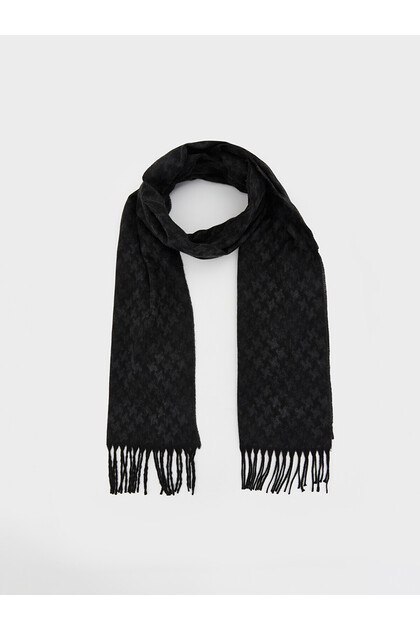 وشاح رجالي منقوش باللون الأنثراسيت من LCW ACCESSORIES مع فرق من NEVAVM