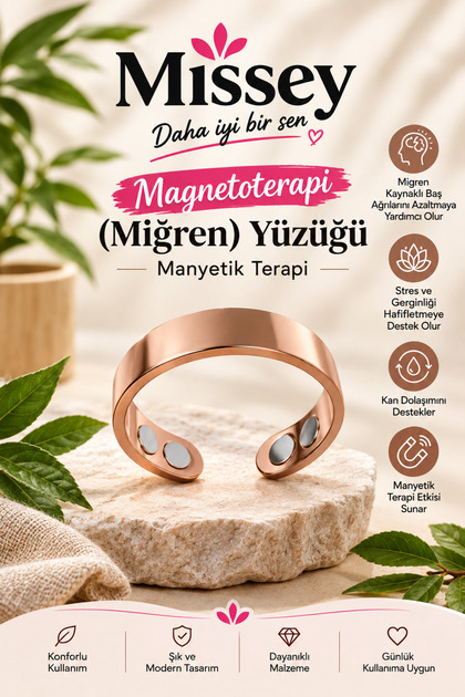 Magnetotherapy (Migraine) Ring - Magnetic Therapy