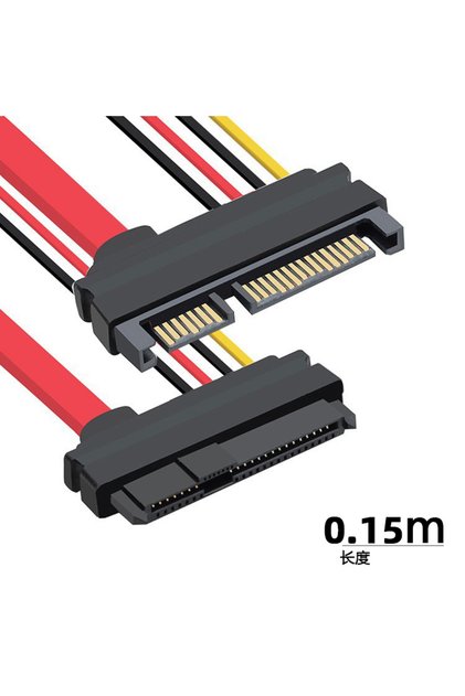 M to F 15cm Sas Sata, SFF-8482 Sas 29 Pin Naar Sata 22Pin Harde Schijf Raid Verlengkabel Met 15 Pin