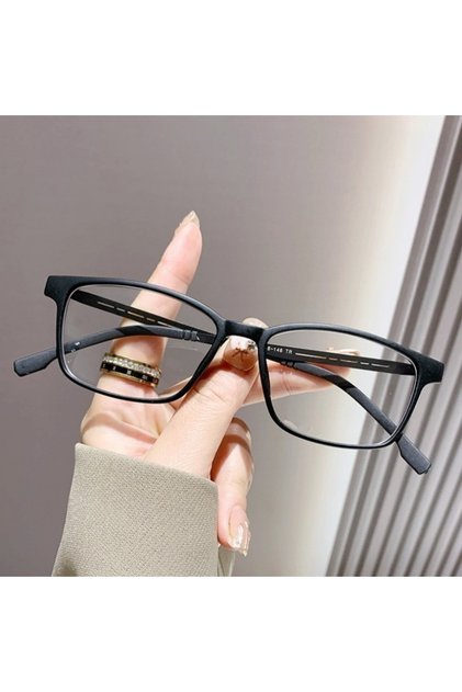 +300 matte black Blue Light Blocking Reading Glasses Men Women Ultralight TR90 Titanium Alloy Optica
