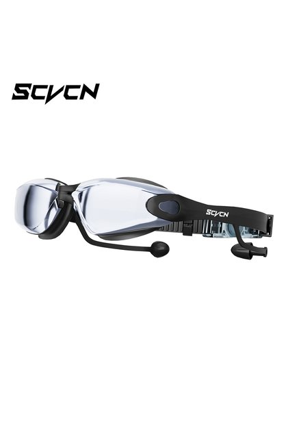 02 SCVCN Professional Anti-Fog Swimming Goggles Waterproof HD Clear Lens UV Protection Adult Swim Ey