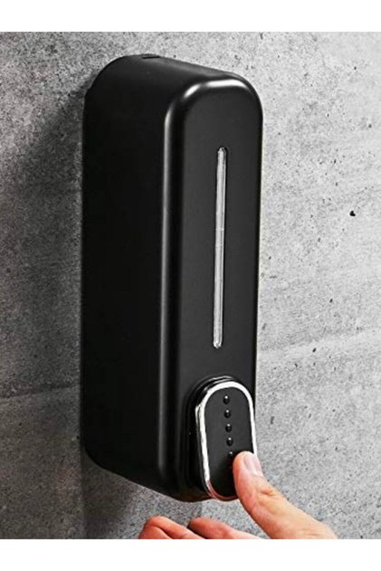 Liquid Soap Dispenser 300 Ml, Black Wall Mounted Liquid Soap Dispenser