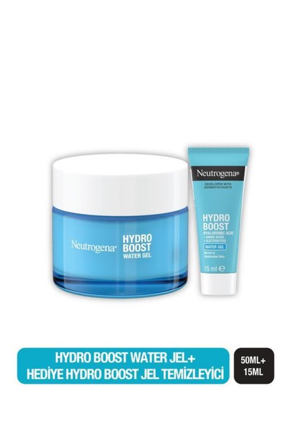 Hydro Boost Water Jel Yüz Nemlendirici (Normal & Karma Ciltler) & Hydro Boost Jel Temizleyici 15 ML