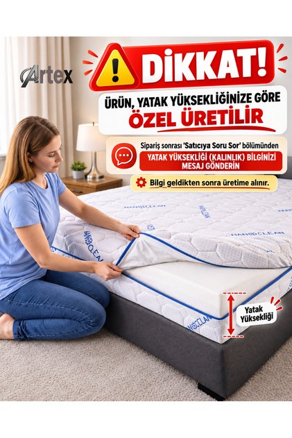 Case Nano 180x200 Mattress Cover Protector Mattress Cover Zippered Case Quilted