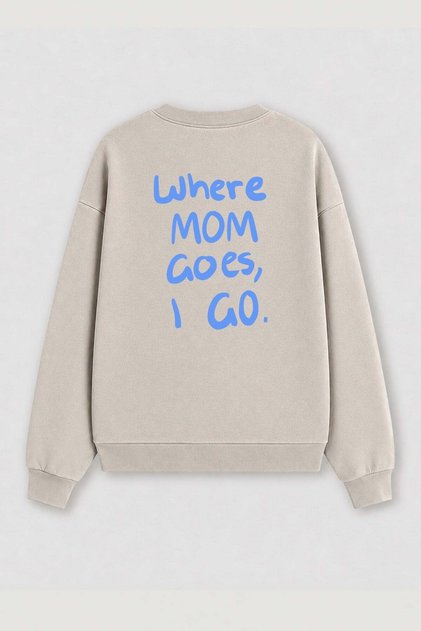 Women's Premium Fabric 3 Thread Raised Back Printed Sweatshirt