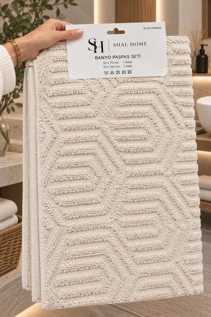 100% Cotton 2-Piece Bathroom Set