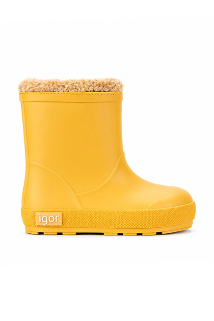 Yogi Borreguito Children's Furry Rain Boots - Yellow W10306-008