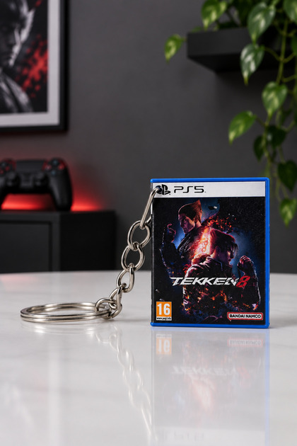 Tekken 8 Ps5 Miniature Game Box Keychain