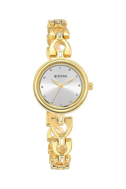 Lagan Silver Dial Analog Metal Strap Watch for Women