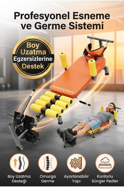 Esneme Germe Egzersiz Aleti Stretching Board Ayarlanabilir Sırt Bacak Egzersiz Sehpası