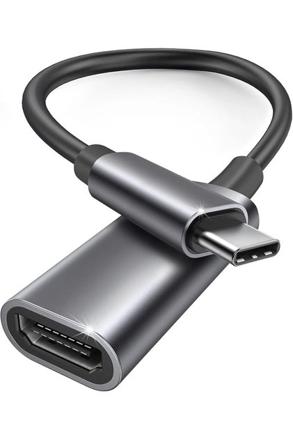 محول USB-C إلى HDMI بدقة 4K@60Hz من الألومنيوم لأجهزة آيفون وسامسونج