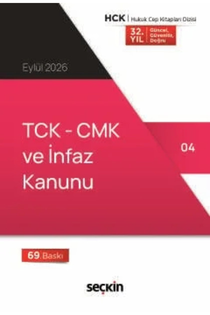 TCK – CMK ve İnfaz Kanunu (Cep Kitabı)