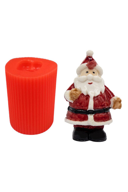 Yılbaşı Modelleri - Noel Baba Silikon Mum Kalıbı M-97