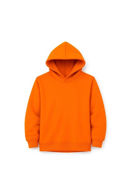 Baskısız Sade Çocuk Premium Kışlık Hoodie Yumuşak Şardonlu İç Yüzey