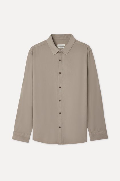 Men's Mink Color Regular Fit Long Sleeve Shirt