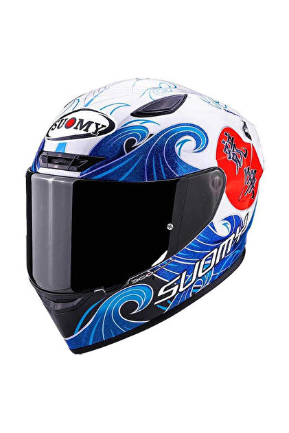 TRACK-1 KASK WAWES BEYAZ CARBON