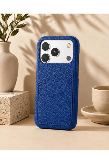 iPhone 18 Pro Max (6.9 Inch) Compatible Leather Phone Case with Open Sides, Frameless Slim Design, Card Holder Compartment and Card Holder