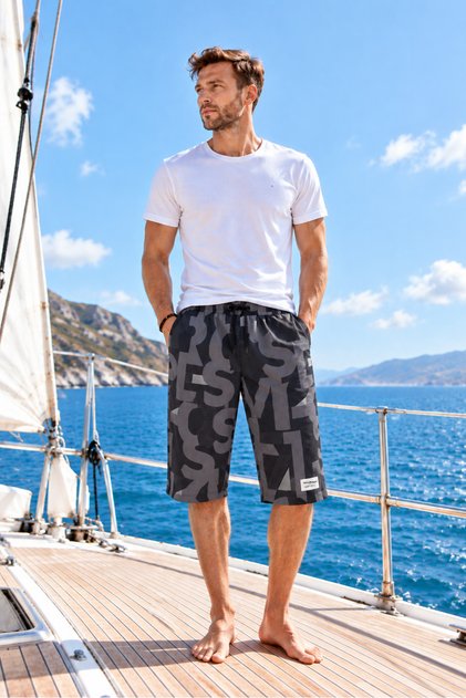 Patterned Men's Capri Shorts | S2601