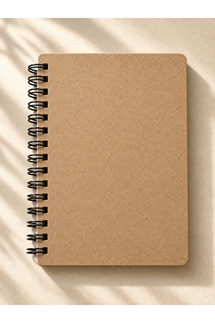 Notebook - Bullet Journal |   Dotted |   A5 |   Steel Spiral |   90 Pages |   Kraft Kapak