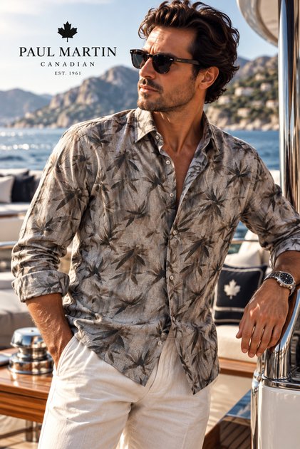 Paul Martin Patterned Men's Shirt