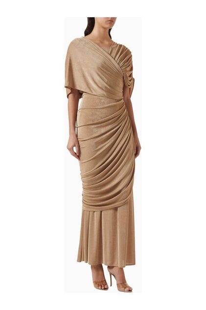Draped Maxi Women's Dress