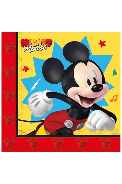 Set 20 șervețele de petrecere Mickey Jump Fun 33x33cm