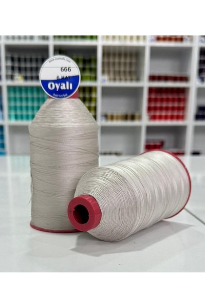 Dantel İpliği 200gr 6 kat Suni İpek - Renk No: 666 Parlak (Tek Makara Gönderilecektir)