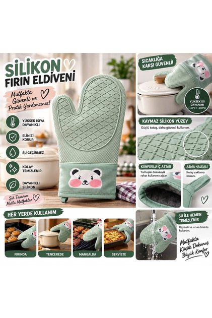 1 Adet Silikon Fırın Eldiveni