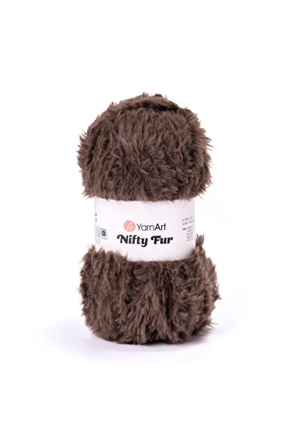 Nifty Fur Plush Fur Textured Thick Knitting Yarn 100% Polyester 100 Gr 80 m - 1 Piece-8404