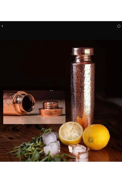 Dövme bakır matara kalaysız 700 ml - soğuk su için 1 adet