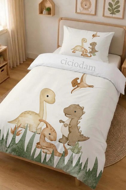 Dinozorlu Nevresim Takımı 4221
