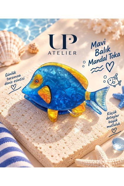 Pearlescent Bone Blue Fish 8cm