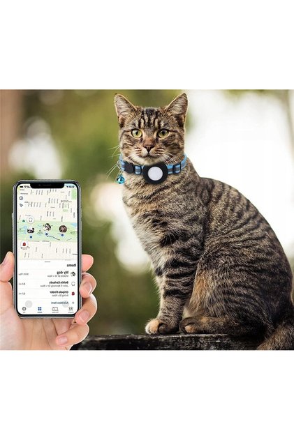 OBROŻĂ LOCALIZATOR GPS BLUETOOTH CU APlicație PENTRU ANDROID IOS APPLE FIND MY PENTRU CÂINI ȘI PISICI