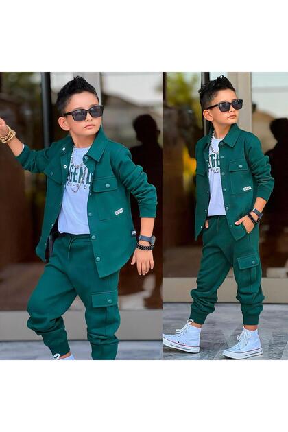 Boy's Front Buttoned Style Suit 60320