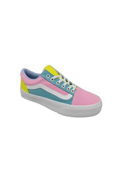 Women's Pink Lace-up Daily Use Linen Shoes