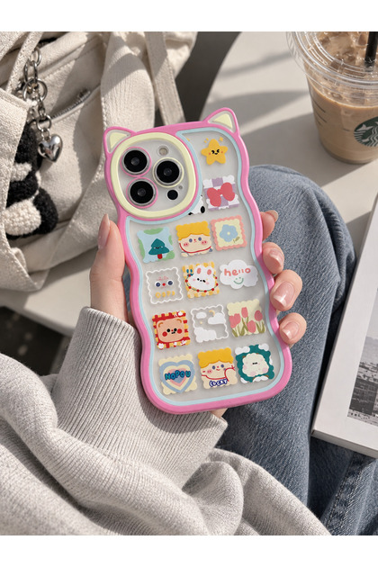 iPhone 14 Pro Max Cute Patterned Shockproof Case
