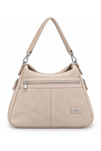 Women's Suede Zipper Detailed Shoulder Bag