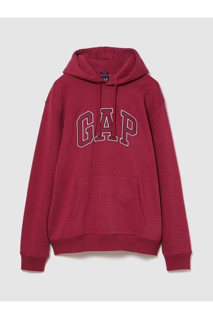 Erkek Kırmızı VintageSoft Arch Logo Sweatshirt