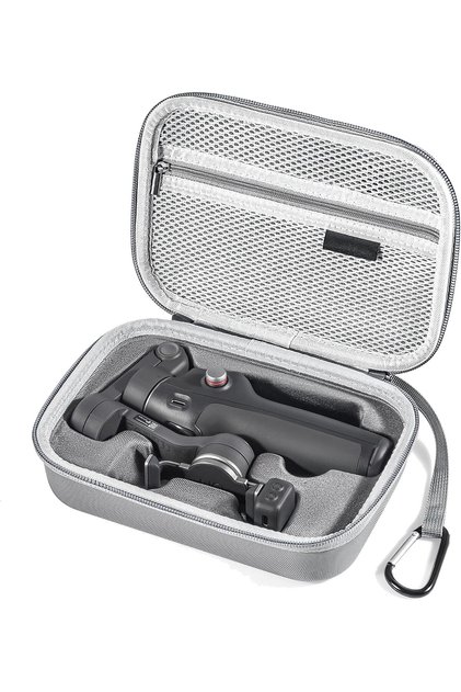Osmo Mobile 8 Carrying Case, PU Portable Shoulder Bag for DJI OM 8/7/Pro, Protective Travel Storage Case Smartphone Gimbal Stabilizer Accessories, Gray