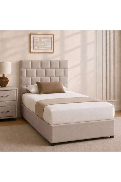 AETHER SINGLE BED 90X200 CM - BEIGE