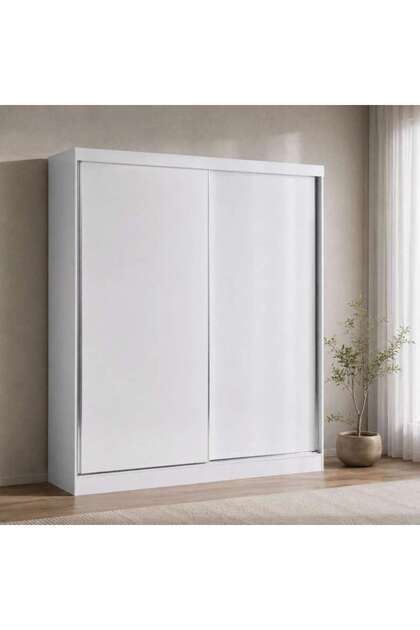 FLEXO 2 DOOR SLIDING WARDROBE - WHITE