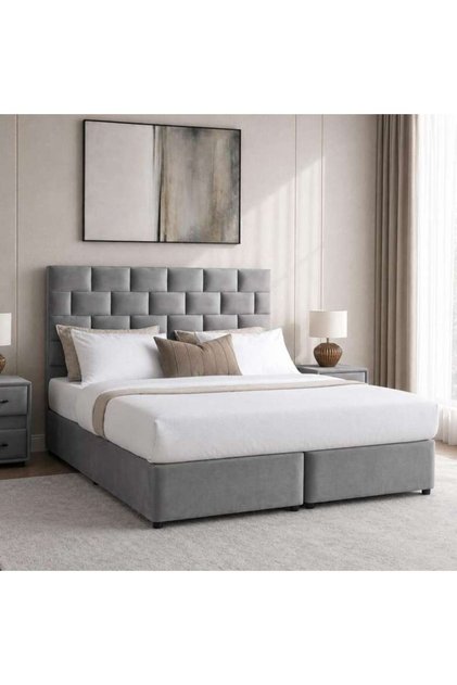 AETHER KING BED 180X200 CM - GREY
