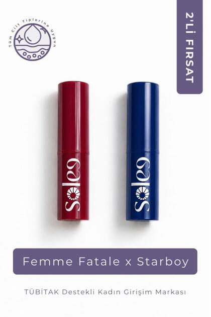 Femme Fatale & Star Boy-Solid Fragrance - Yeni Nesil & Ar-Ge Temelli Parfüm - Kadın & Erkek İkili Katı Parfüm Seti