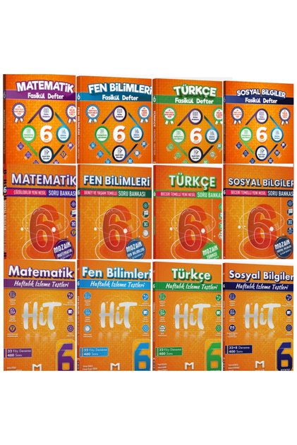 Mozaik Yayınları 6. Sınıf Matematik Fen Türkçe Sosyal Soru Bankası