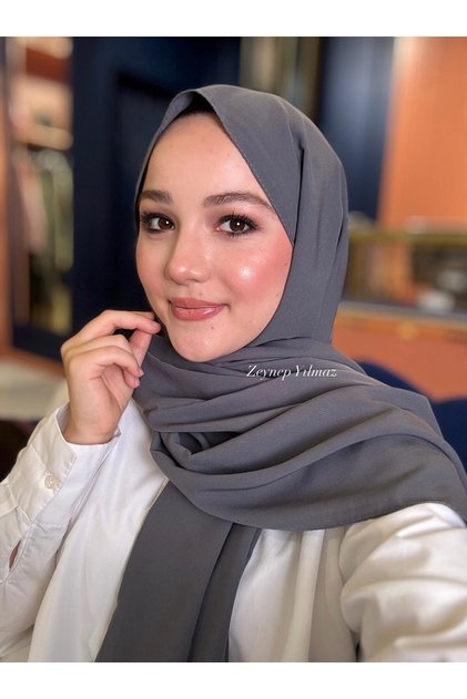 Crepe chiffon shawl