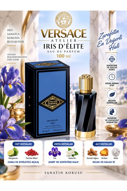 Iris D'elite Eau De Parfum 100 ml - Pudramsı, Baharatlı ve Odunsu Eau de Parfum